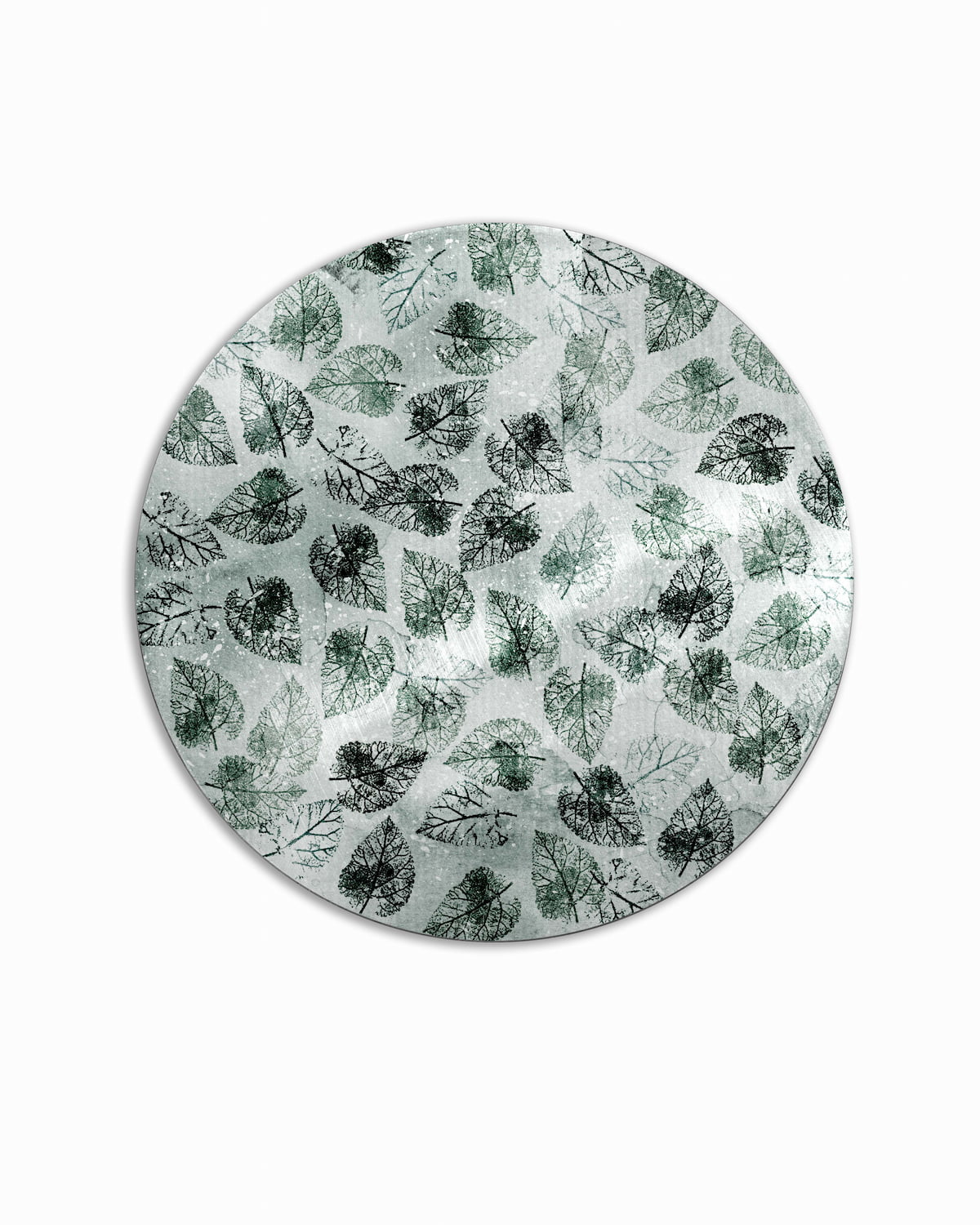 Sottopiatto metal foliase foglie verdi