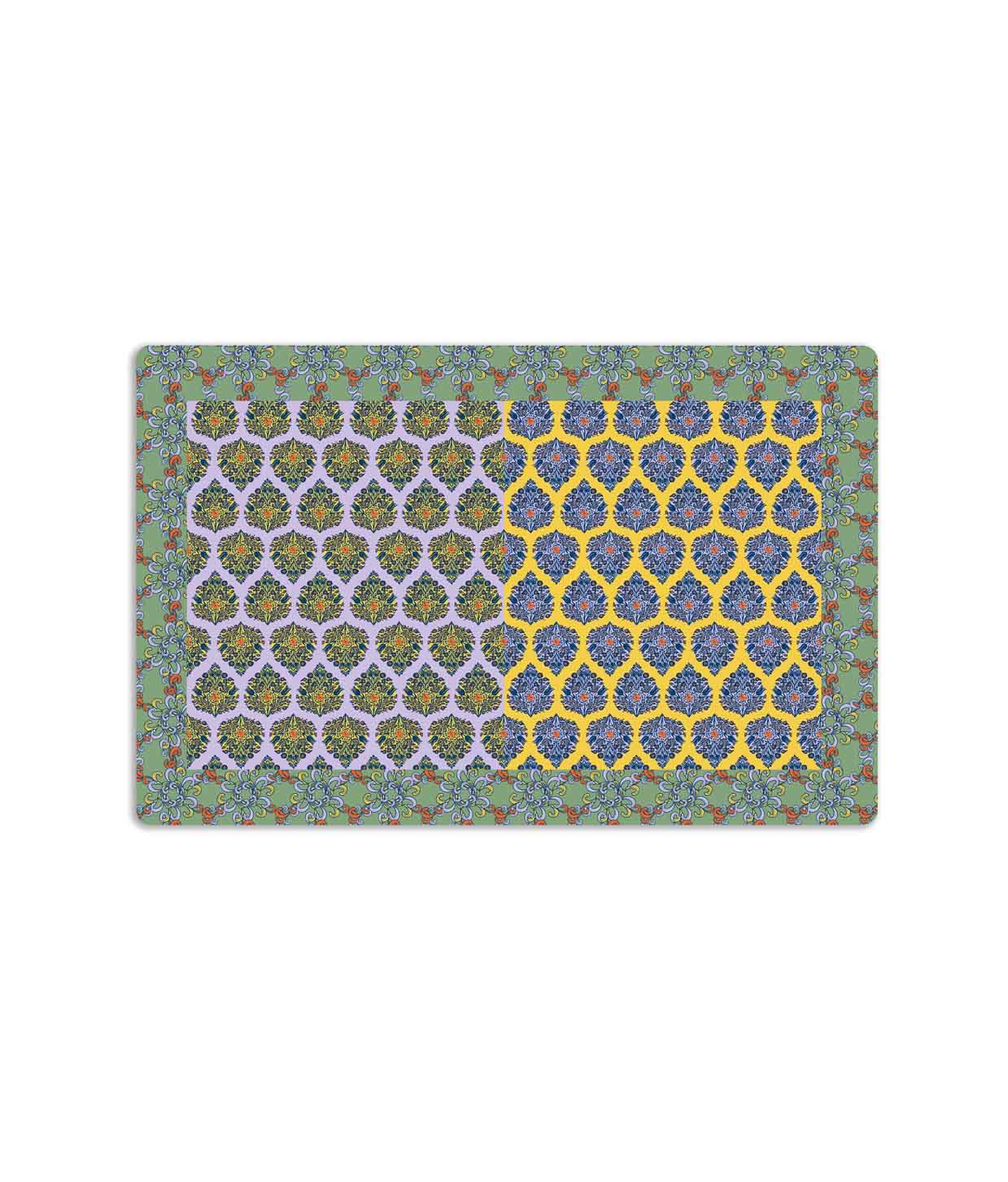 tovaglietta americana gipsy bandana viola verde giallo