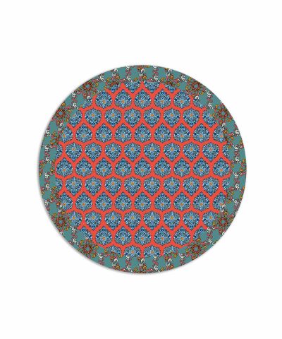 tovaglietta tonda gipsy bandana rosso blu