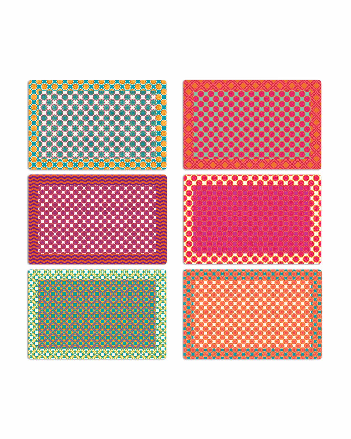 tovagliette americane happy days set colori